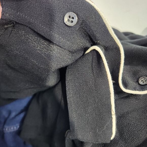 Maria Cher contrast minimalist black white top blouse size 2 - CL - Picture 10 of 14